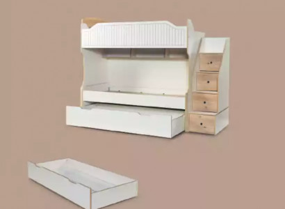 Bunk bed children's bed loft bed bunk bed children's room white bed